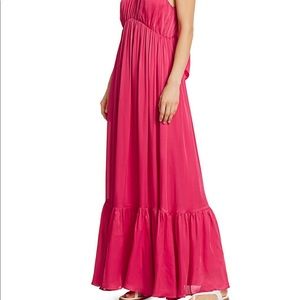 Zimmermann halter bow Pink Silk dress